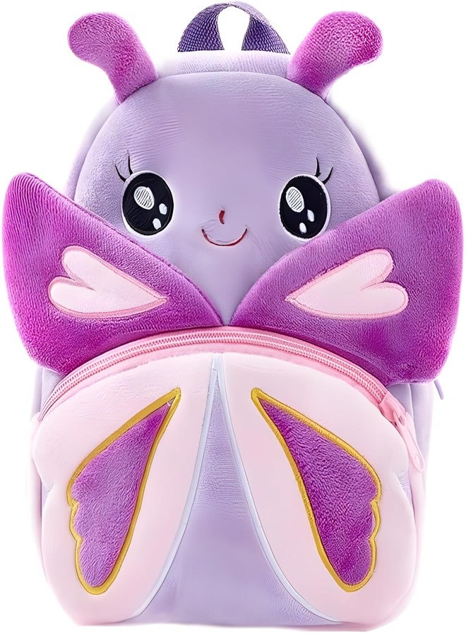 Delicado Cute Small Toddler Kids Preschool Backpack Butterfly design Nursery Preschool Playschool School Picnic Travelling Bag for Baby Boy Girl Age (2-5 Years) - Image 1